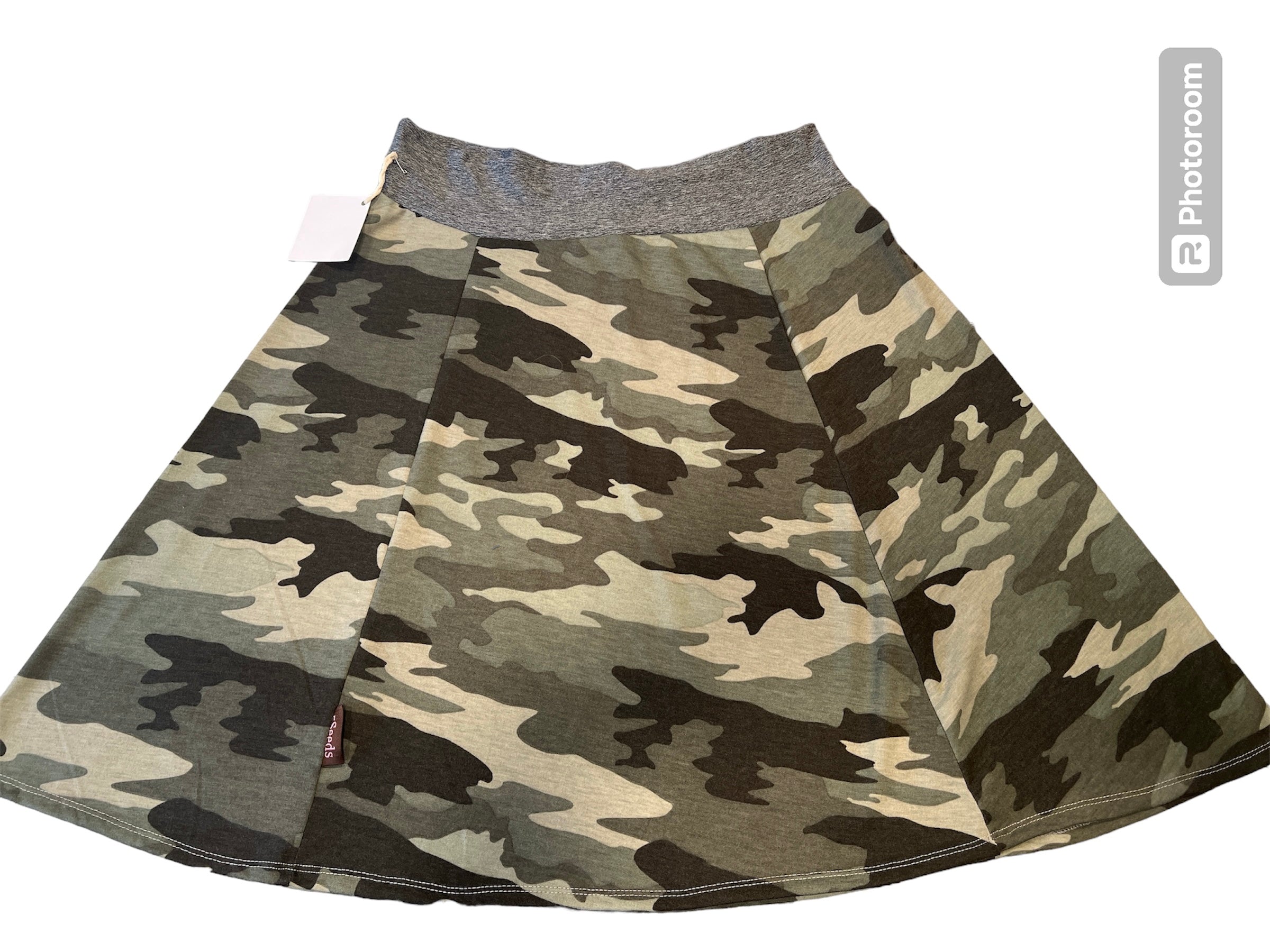 Green Camo Skirt