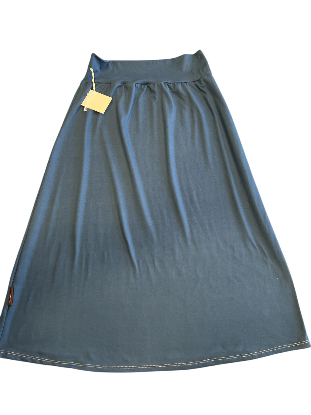 Blue Straighter Cut MIDI Skirt