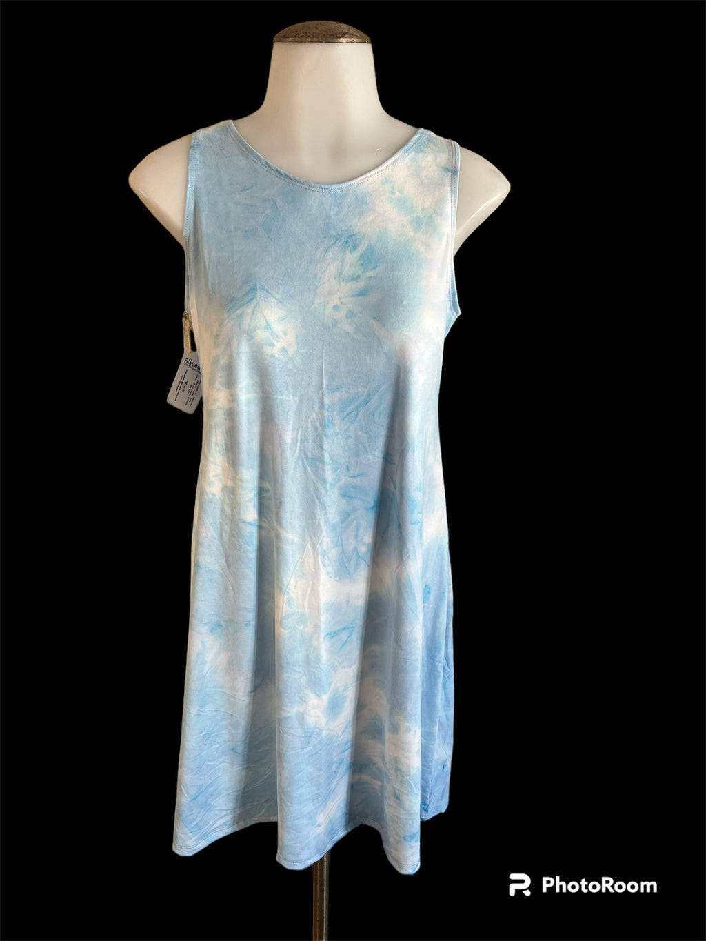 Light Blue Tie Dye Dress