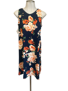 navy dress with orange flowers Buy Navy Blue Floral Pleated Mesh V-Neck Occasion Maxi Dress from Next USA