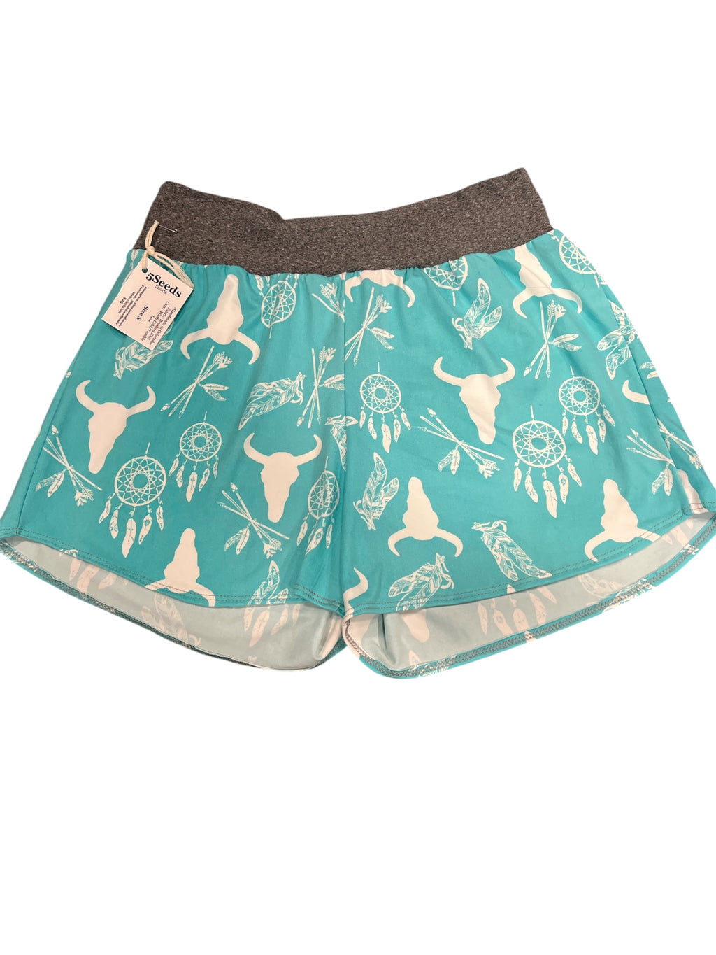Mint Green Western Shorts