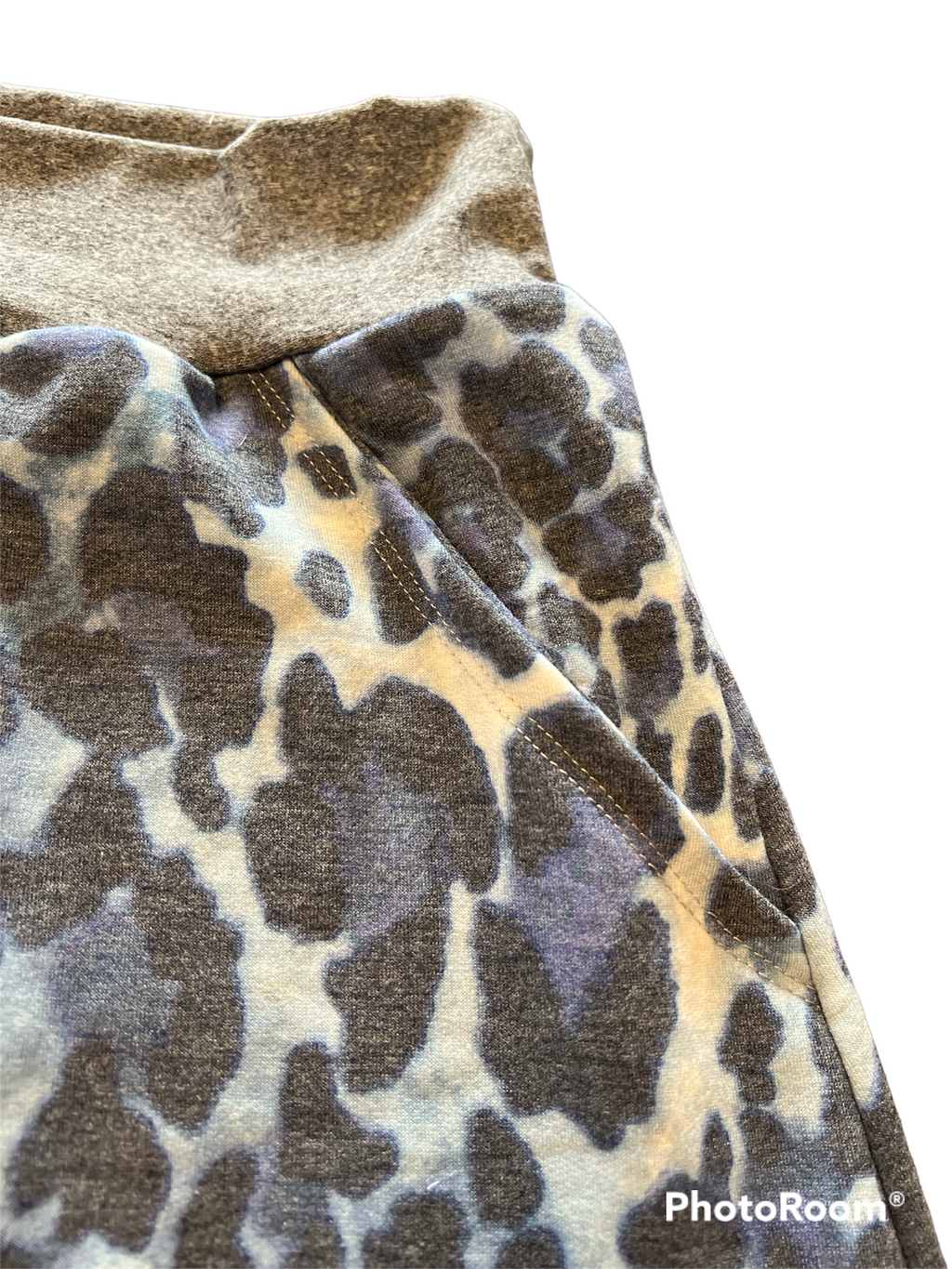Pocket Skirt -Blue Cheetah